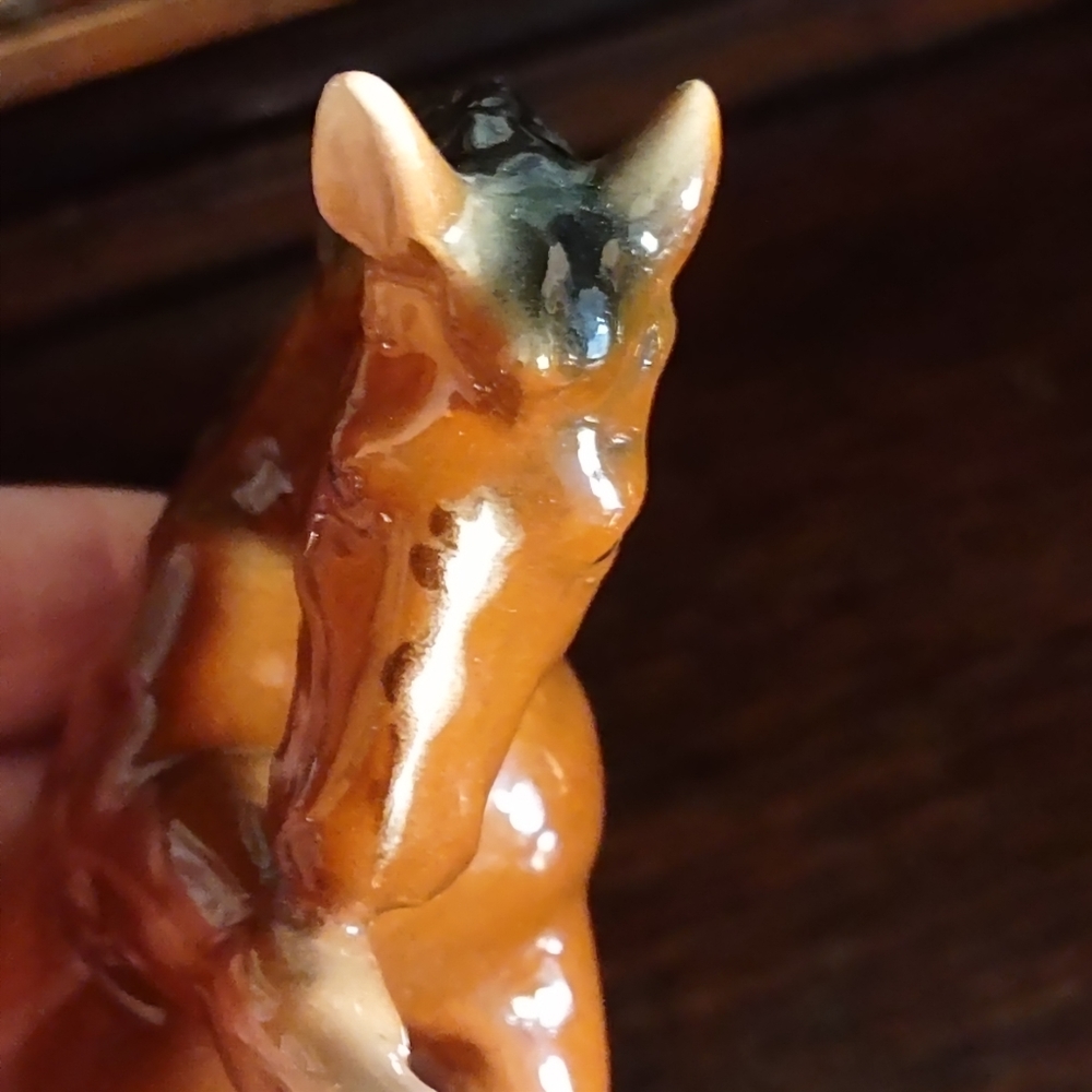 Mare & Foal China Horse Figurines/Statues.2 Vintage Horse Statues - Picture 8 of 12